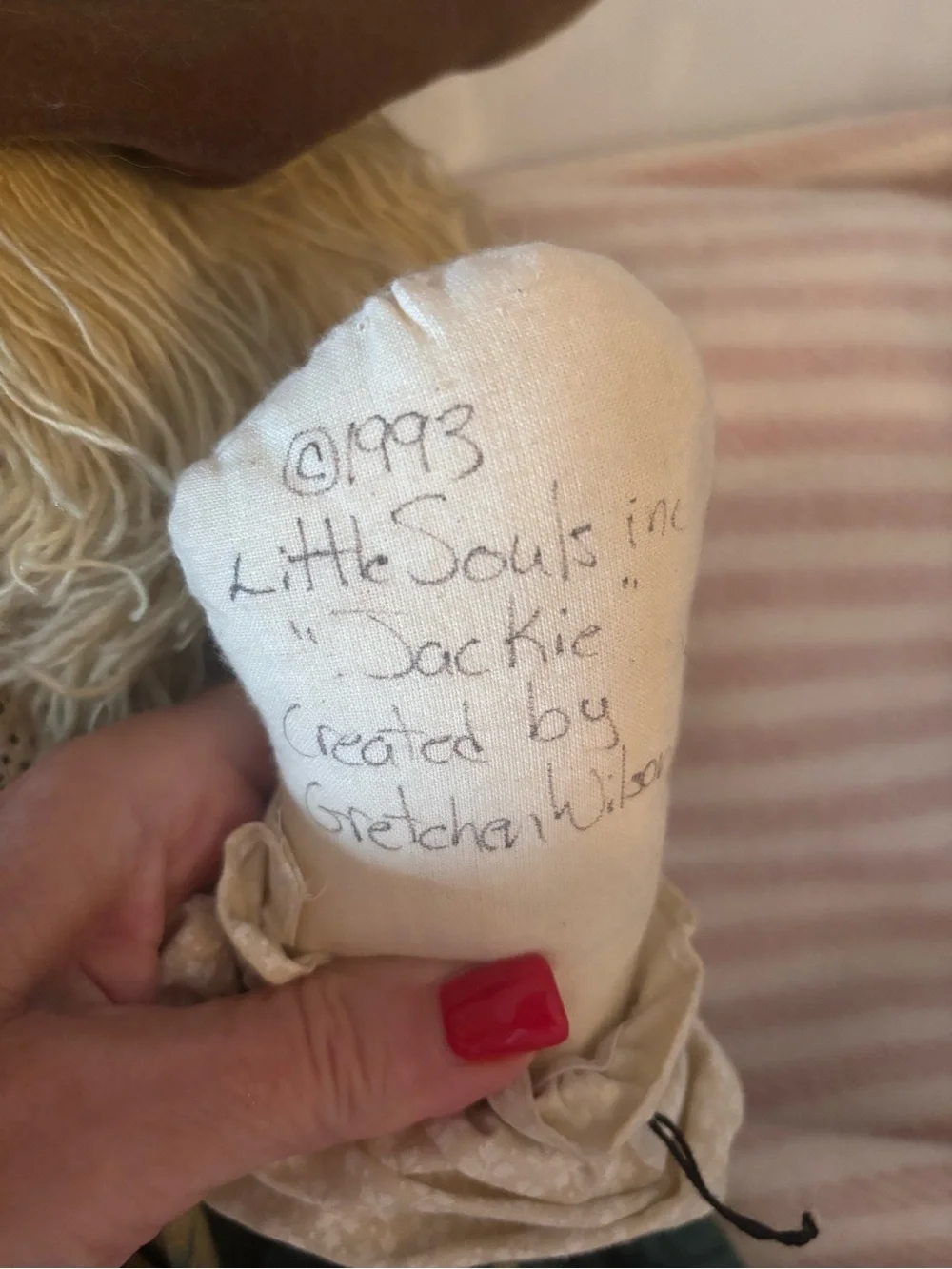 vintage 1993 little souls doll signed